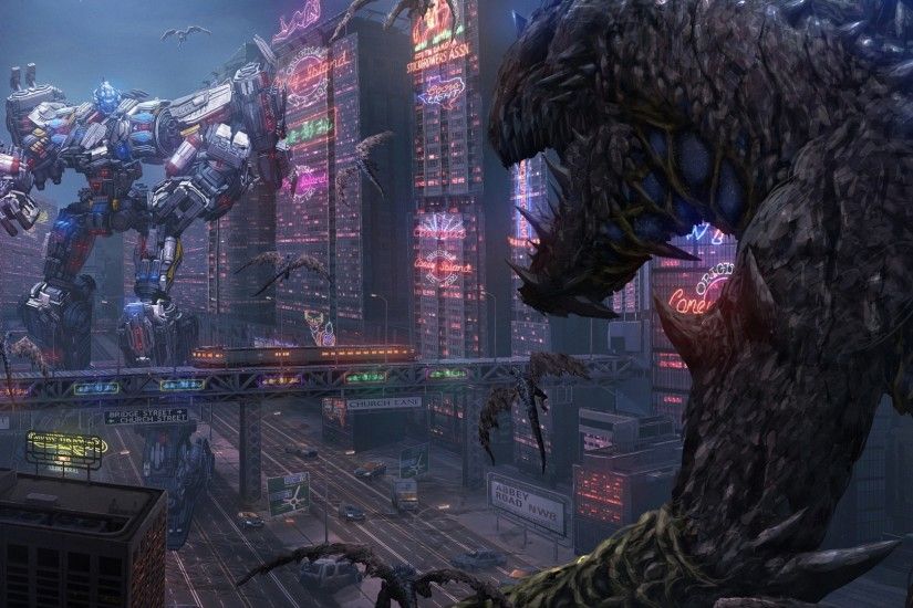 fantasy robot sci fi monster HD backgrounds - desktop wallpapers