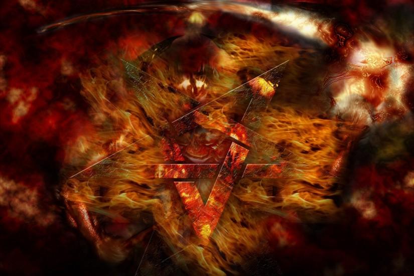 Satanic simbol on fire wallpaper by Thepedro0403 on DeviantArt