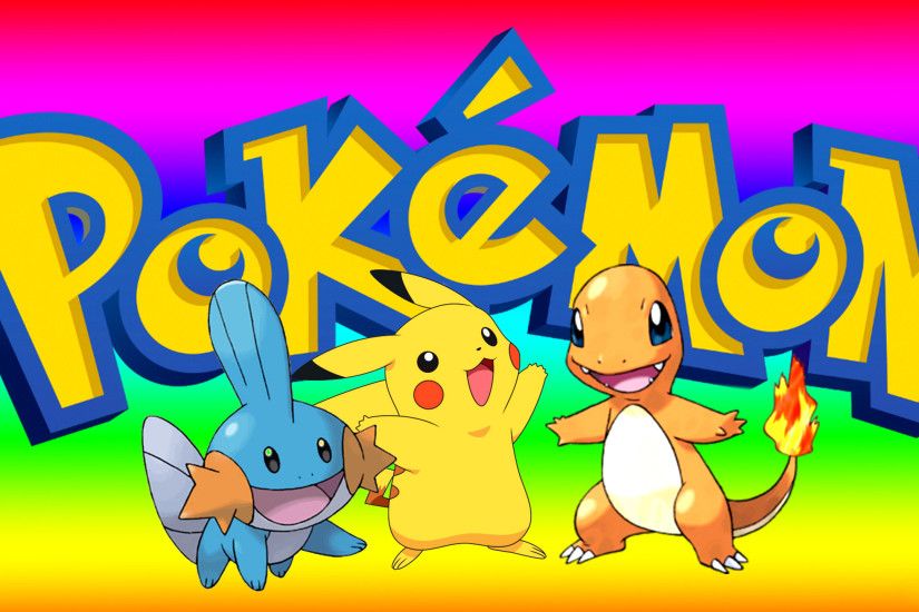 Pokemon Wallpaper with Pikachu, mudkip and Charmander