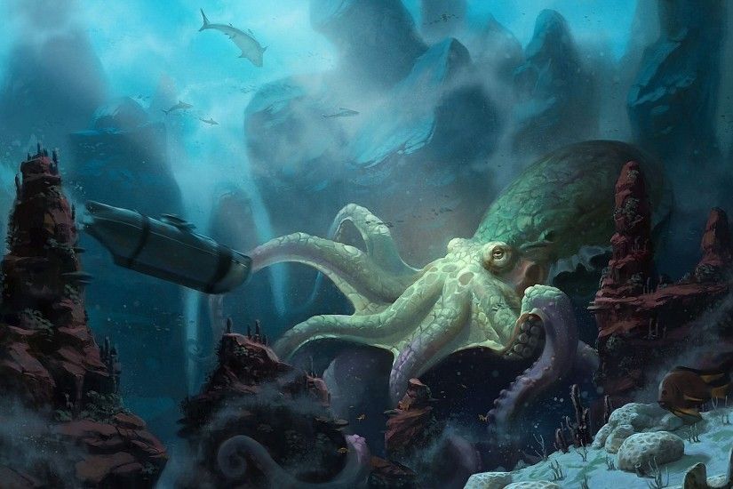 Fantasy Wallpaper: Sea Monster Wallpapers
