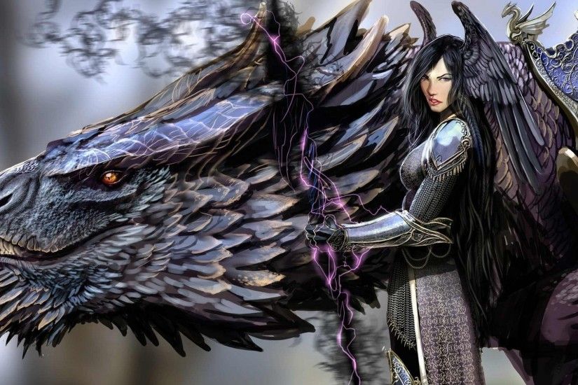 Black Dragon Fantasy Hd Image Wallpaper