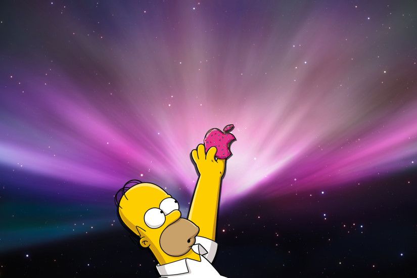 Homer Simpsons Apple HD Wallpaper SoloSfondicom 2560x1600