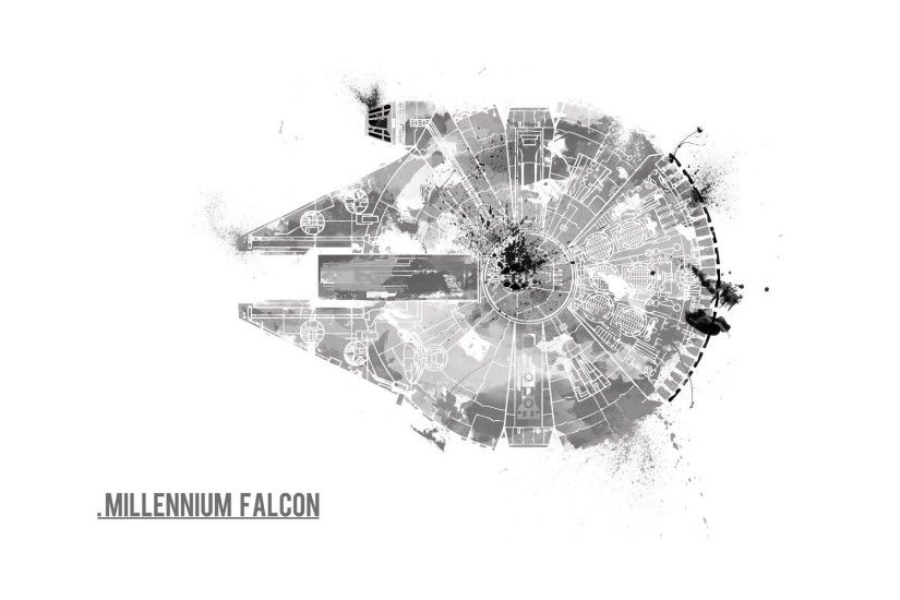 Millennium Falcon, Fan Art, Star Wars, Spaceship Wallpapers HD / Desktop  and Mobile Backgrounds