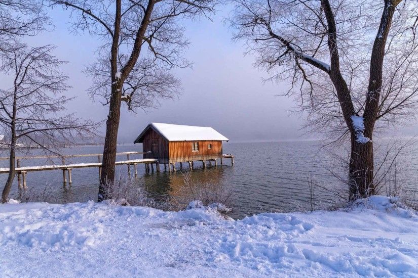 Lakes Landscape Nature Snow Winter Desktop Wallpaper Scenes