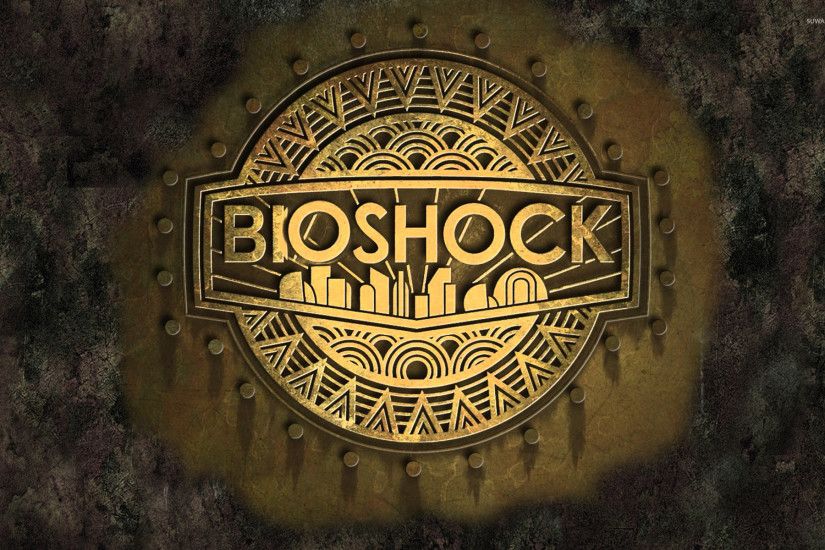 BioShock golden logo wallpaper 1920x1200 jpg