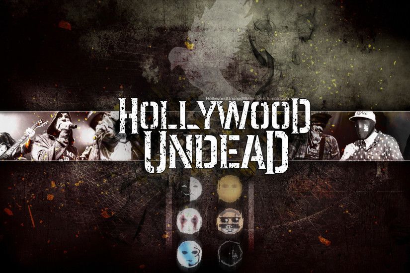 ... Hollywood Undead - DotD Wallpaper w/ Mask Icons by emirulug