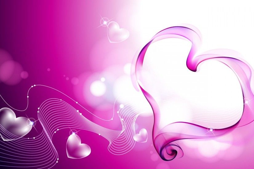 Pretty Pink Backgrounds | ... - Abstract Pink Hearts Layout iPad . ...