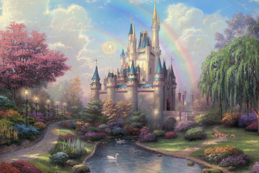 Thomas Kinkade Cinderella Castle wallpaper - 1085220