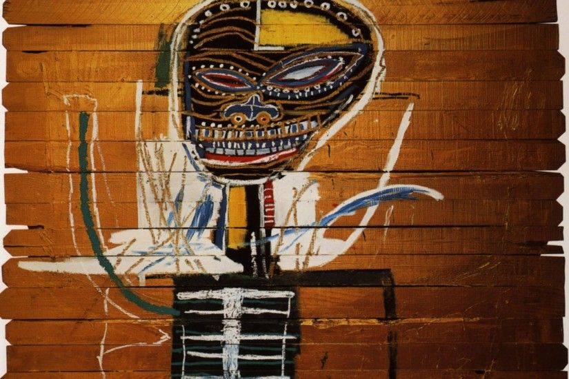 Jean-Michel Basquiat Wallpaper, Gold Griot