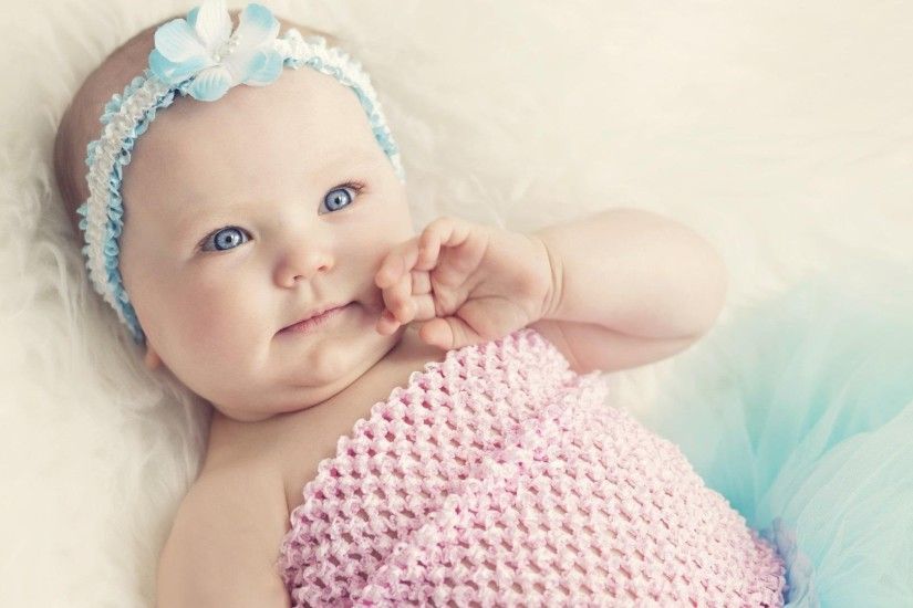 Cute Baby With Blue Eyes