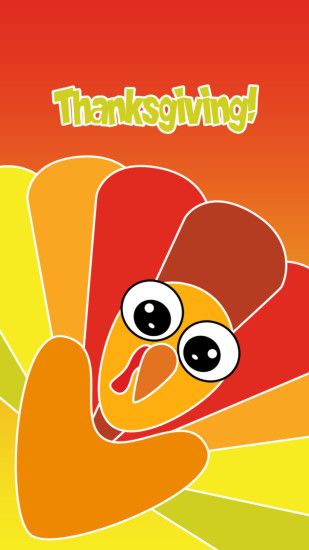 Cute Thanksgiving turkey Wallpaper