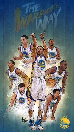 NBA Phone Wallpaper - Artist: Kim MinSuk (ê¹ë¯¼ì) #Yellowmenace #basketballart  #