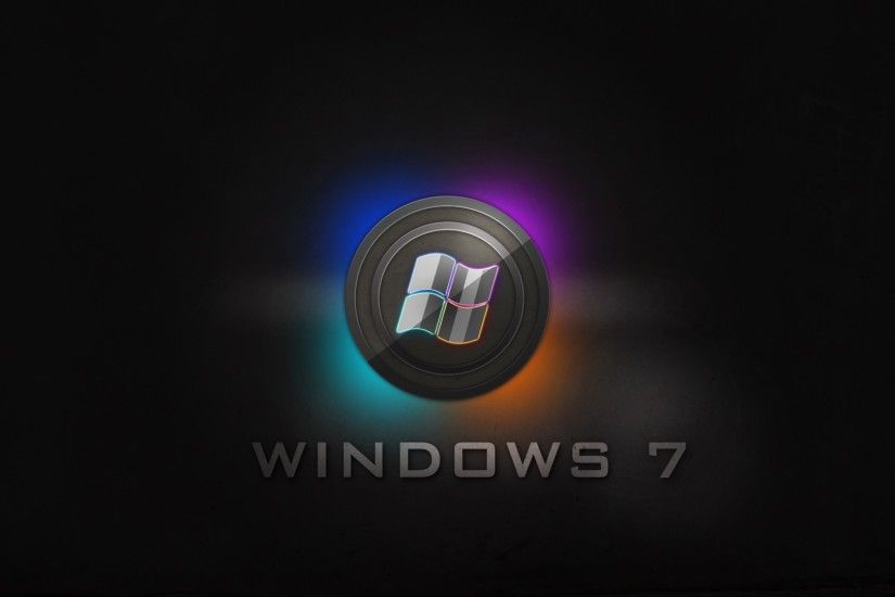 windows 7, logo, blue