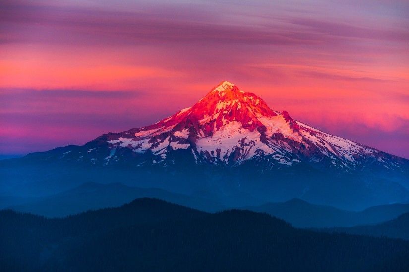 Mountain Sunset Desktop Background Wallpaper