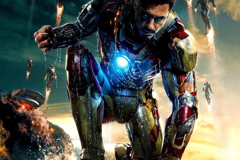 wallpaper flames Â· Iron Man