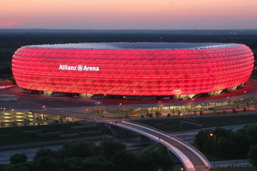 Bayern Munich Stadium At Night Wallpaper Wide or HD | Sports .