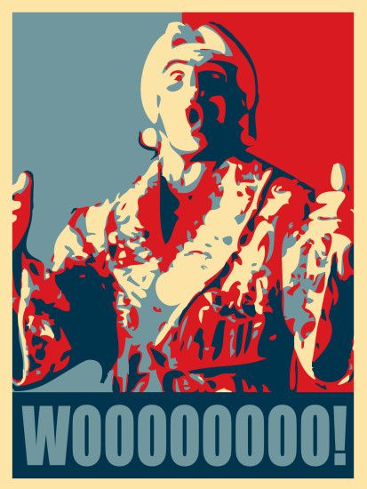 Why not have the Nature Boy in the WHITE HOUSE, BABY?!WOOOOOOOOOOOOOO! Made  on the Obamiconme.com website, enhanced in Illustrator, and fixed in  Photoshop ...