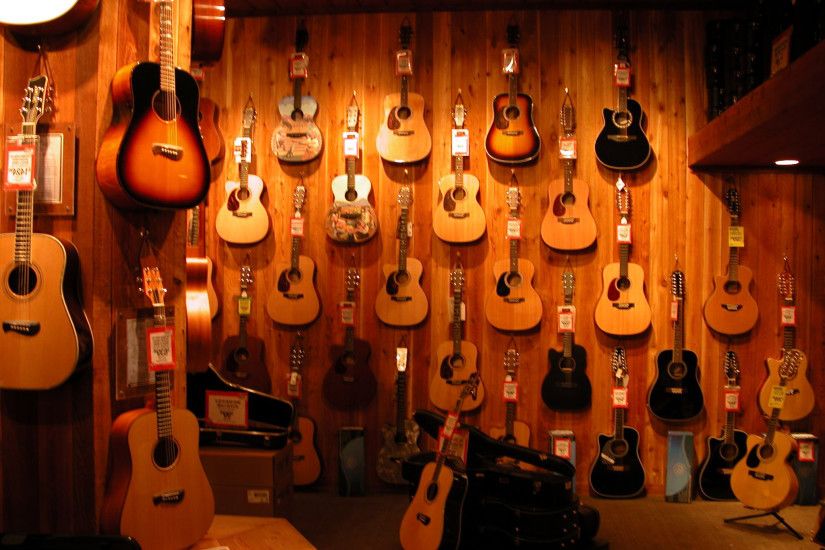 Acoustic Shop Desktop Guitar Wallpapers