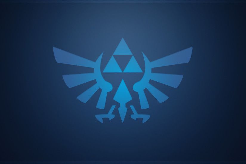 Minimalistic Blue Triforce wallpaper by Createvi Minimalistic Blue Triforce  wallpaper by Createvi