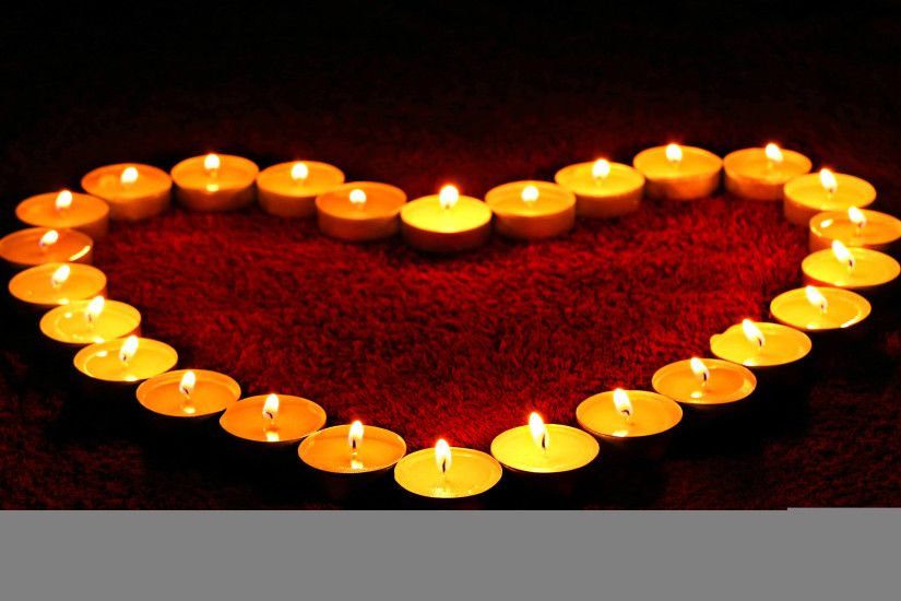 Love Heart Candles