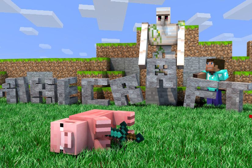 ... Minecraft wallpaper - Murdered pig [1920x1080] by DezTizzy