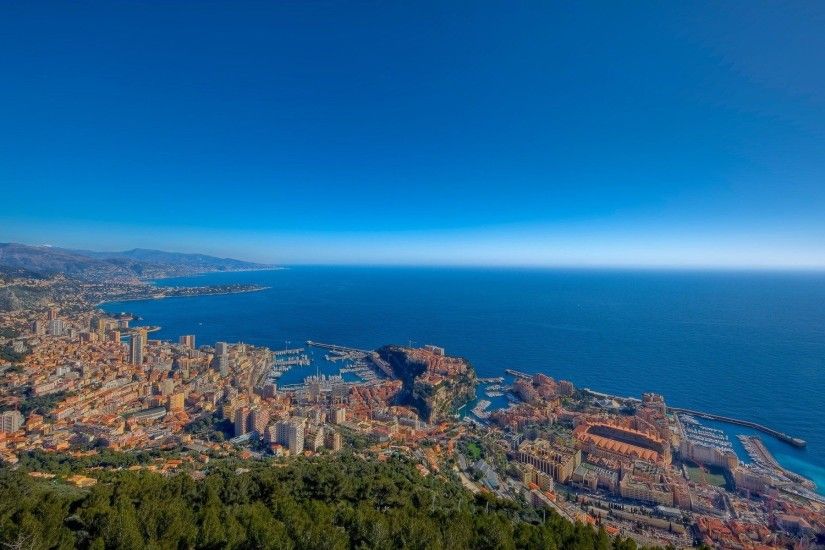 Man Made Monaco Landscape City Ocean Wallpaper
