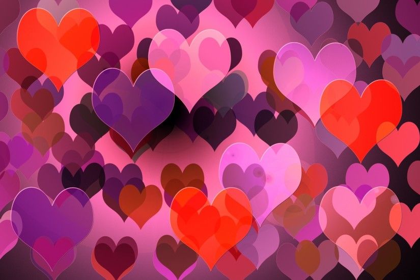 1920x1080 Wallpapers For > Purple And Pink Hearts Wallpaper