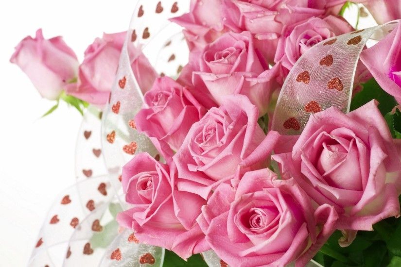 Beautiful Pink Rose Flowers Wallpaper Full HD Wallpaper