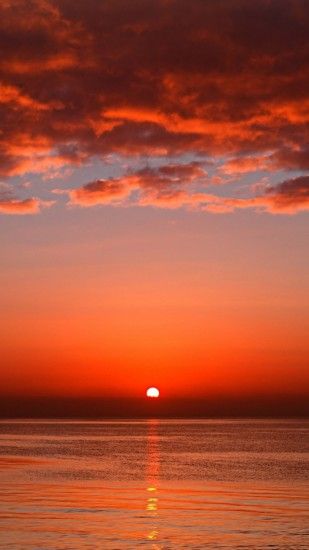 Bloody Red Ocean Sunset iPhone 6 Plus HD Wallpaper.jpg 1 080Ã1 920