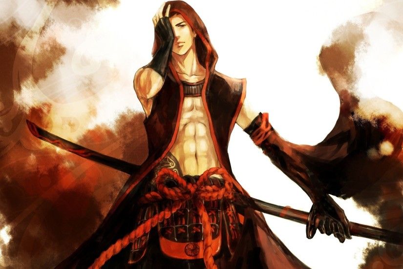 Anime character male sword warrior red wallpaper | 2255x1632 | 913280 |  WallpaperUP