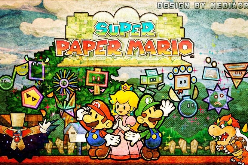 10 Super Paper Mario HD Wallpapers | Backgrounds