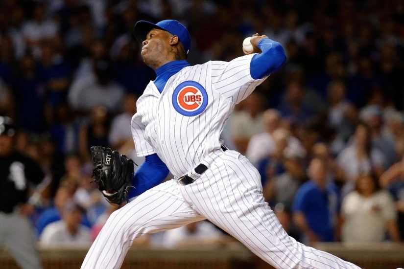 Chapman throws perfect inning in Cubs debut
