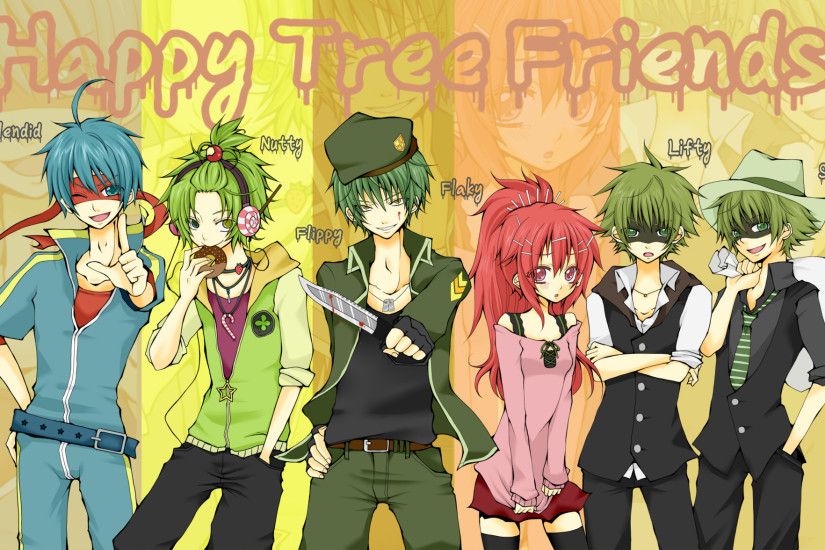 Tags: Anime, Happy Tree Friends, Flippy, Flaky, Shifty, Splendid (