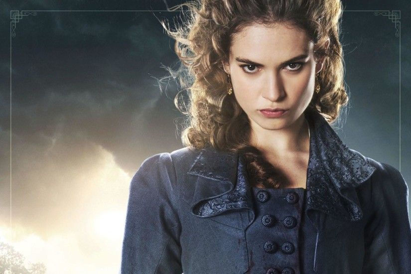 Actress Lily James In Pride And Prejudice And Zombies Movie Wallpapers
