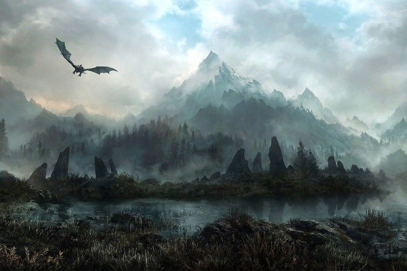 Skyrim Background Wallpaper For Desktop - Popomypics.com