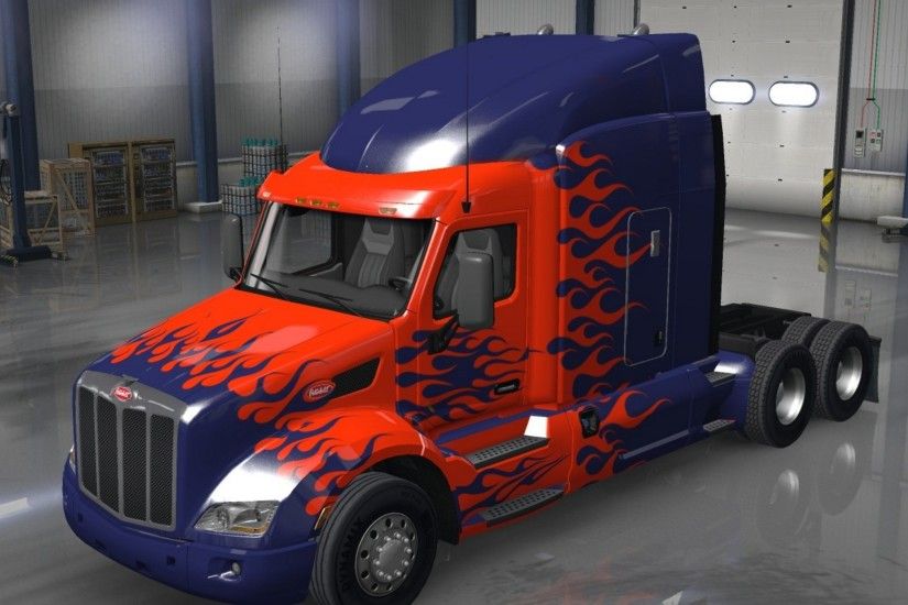 ... Optimus prime peterbilt 579 truck metallic american truck simulator ...
