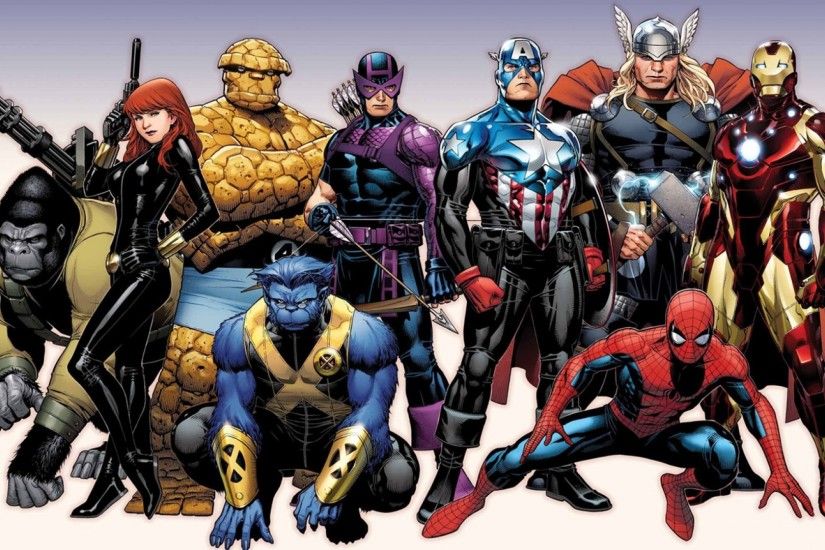 Marvel super heros HD wallpaper.