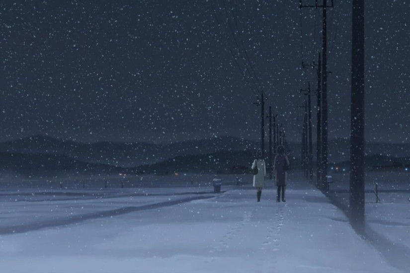 Anime Winter Scenery Wallpaper HD