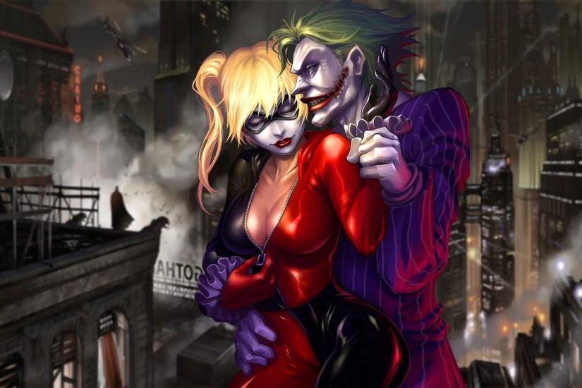 ... Wallpaper - Joker and Harley Quinn by RegorZero