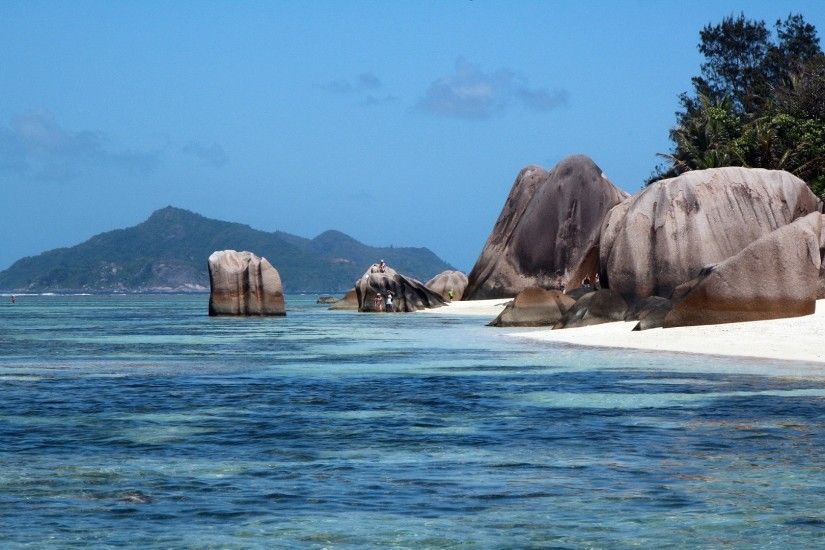 Island Rock La Digue Seychelles