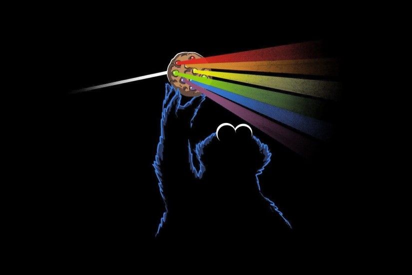 Pink Floyd Dark Side of the Moon Black Cookie Monster wallpaper .