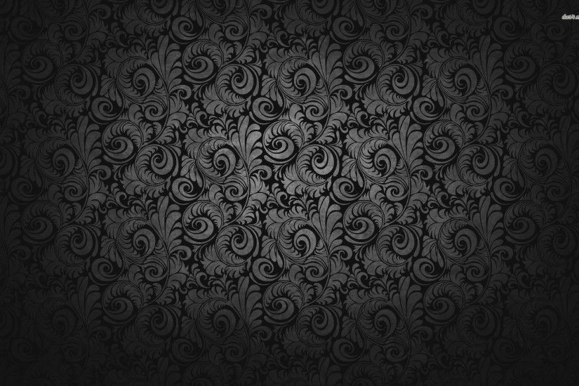 Black Floral Wallpaper