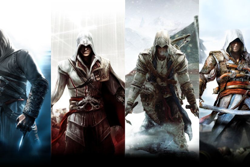 Assassins Creed Altair Ezio Connor Edward Desktop Wallpaper