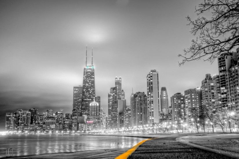 Chicago Skyline At Night; houston ...