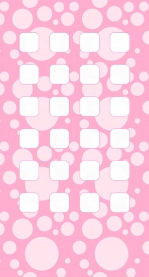 Polka dot pattern for girls pink shelf iPhone6s Plus / iPhone6 Plus  Wallpaper