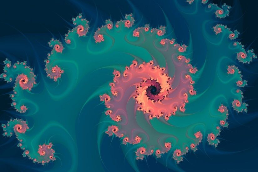 Fractal Spiral Wallpapers 3D 62 extremely colorful QHD and HD images of  fractal art for your 2k ... Fibonacci ...