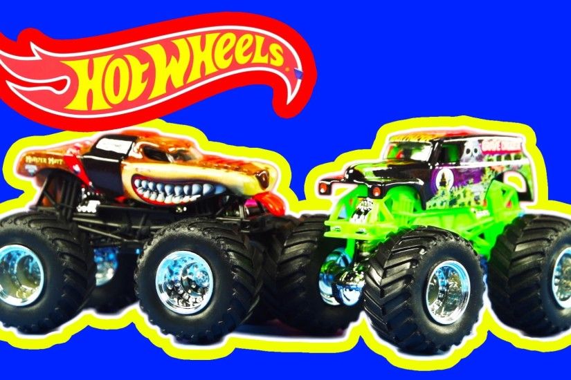 HOT WHEELS Monster Jam Off Road Monster Trucks Grave Digger and Monster  Mutt - YouTube