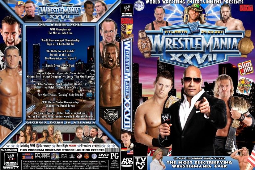 WWE Wrestlemania XXVII Cover by AladdinDesign WWE Wrestlemania XXVII Cover  by AladdinDesign