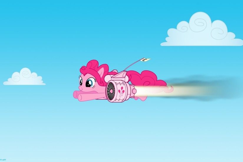 Pinkie Pie with a jet pack - My Little Pony wallpaper 1920x1080 jpg