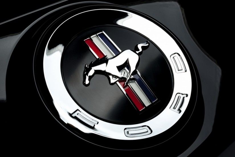 Ford Mustang logo Wallpaper HD 3D